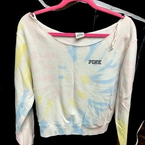 Pink tie dye sweatshirt